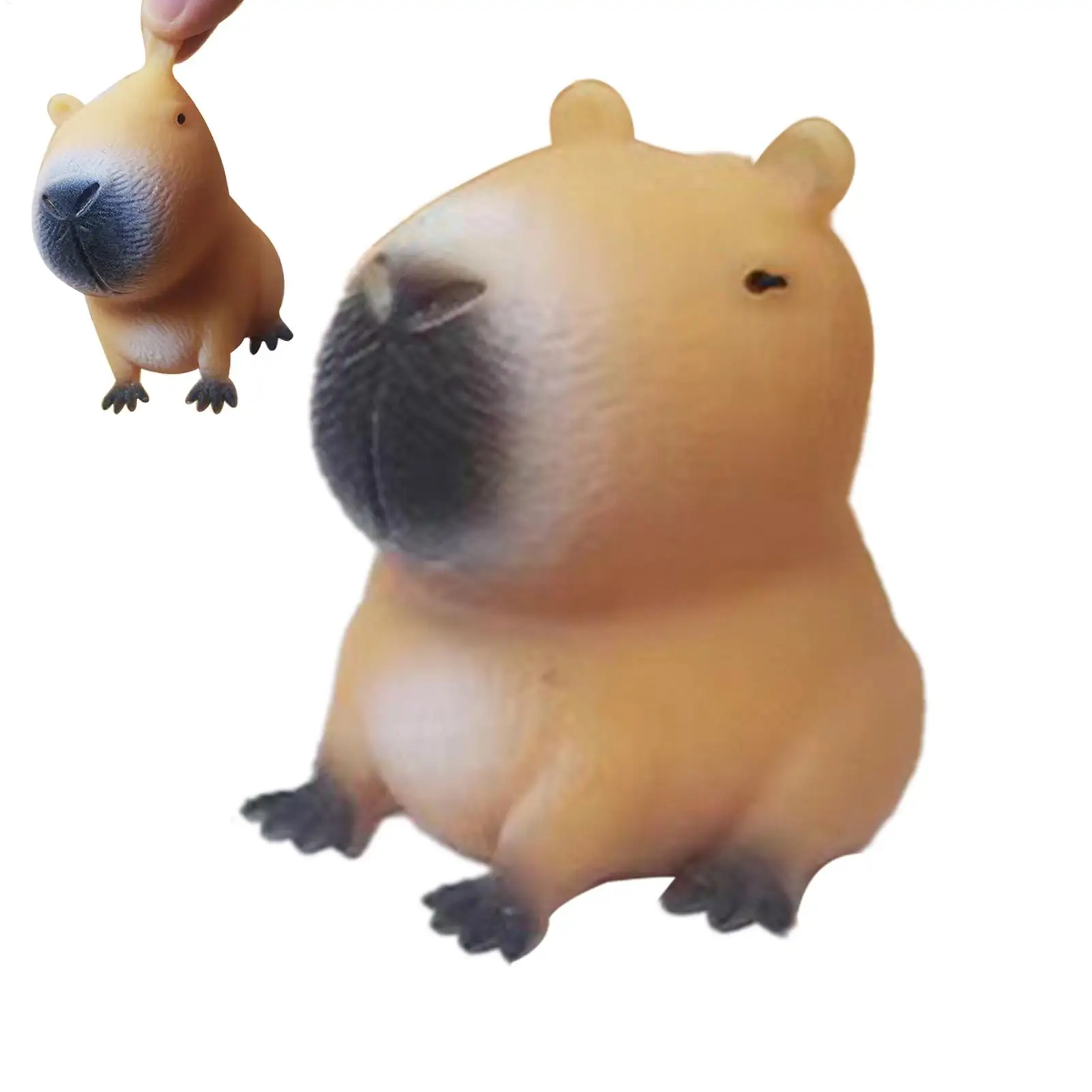Cute Cartoon Capybara Squeeze Toy Quick Rebound Durable Material Novelty Animal Design for Fun Relaxation Stress Relief Gifts