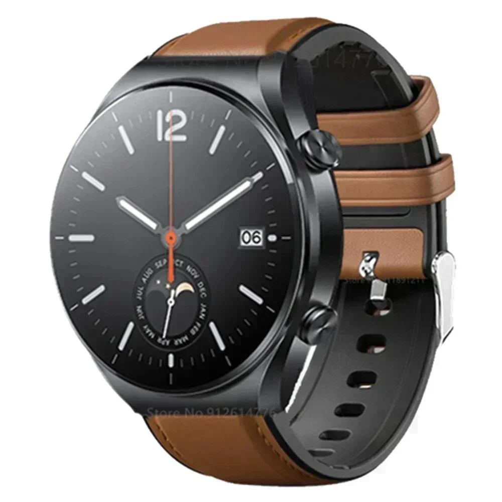 22mm Silikon + Leder Armband Für Xiaomi Uhr S1/S1 Aktive/Pro/Farbe 2 Handgelenk strap Armband Für Huawei Uhr GT2 3 Pro 46mm
