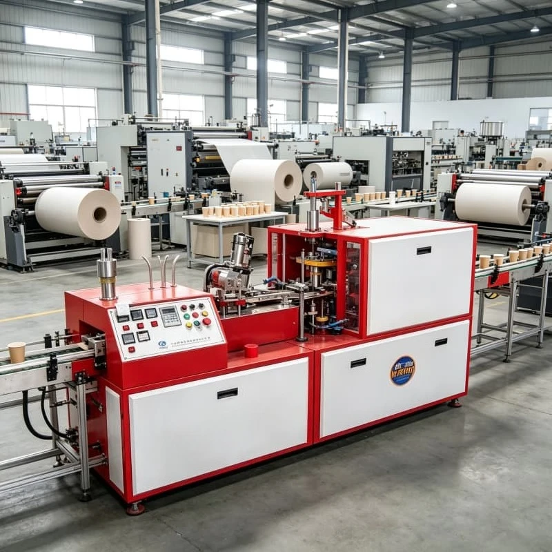 Fully Automatic High Speed Paper Cup Forming Machine 130pcs min Single Double PE For Coffee Shop Milk Tea Shop Cup Production