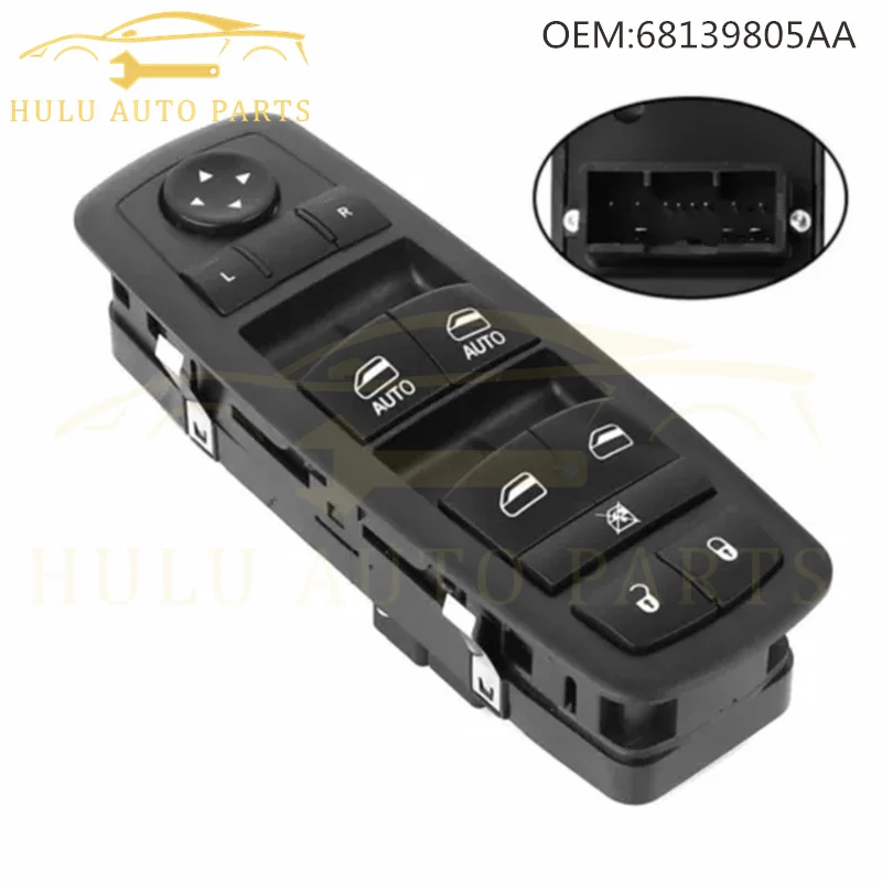 68231805AA 68139805AA Power Master Window Switch For Dodge Charger Ram Chrysler 200 300 4Door 2011 2012 2013 2014 2015 2016 2017