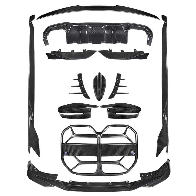 M Performance BodyKit Dry Carbon Fiber for G42 97 X3M F97 F97 GI4 GI5 G16 F9I F92 F93 G05 G08i G87 G22 G23 F87 Widebody Kit 5