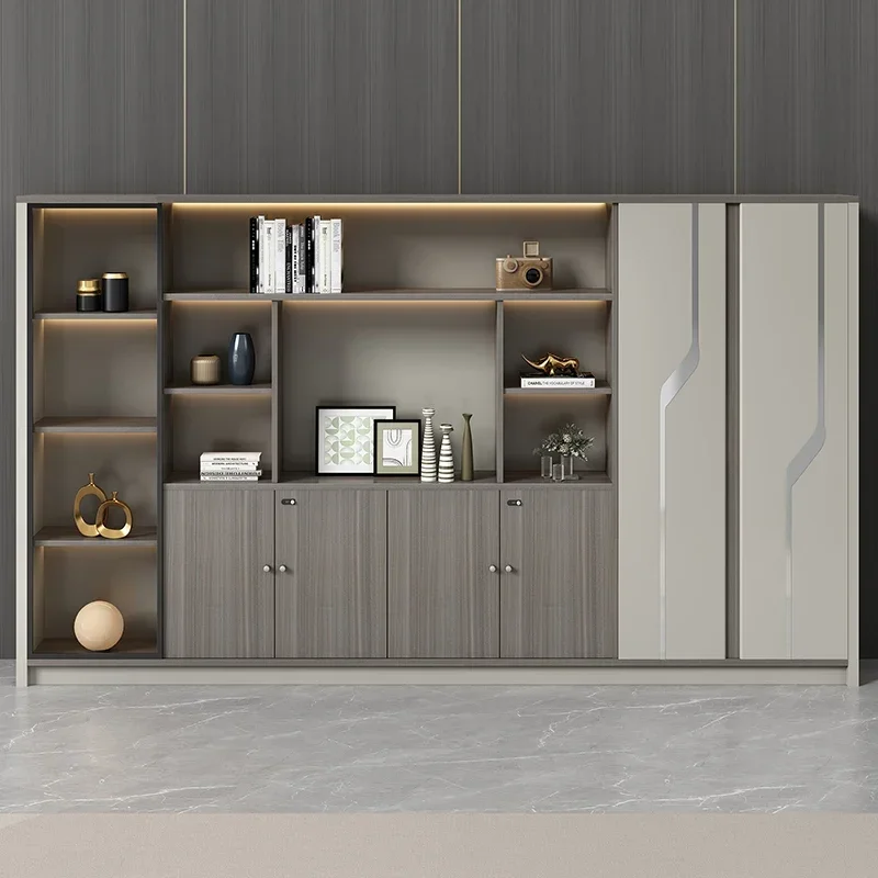 Provide homeowners with durable floor standing bookshelves, simple and modern high cabinet background information
