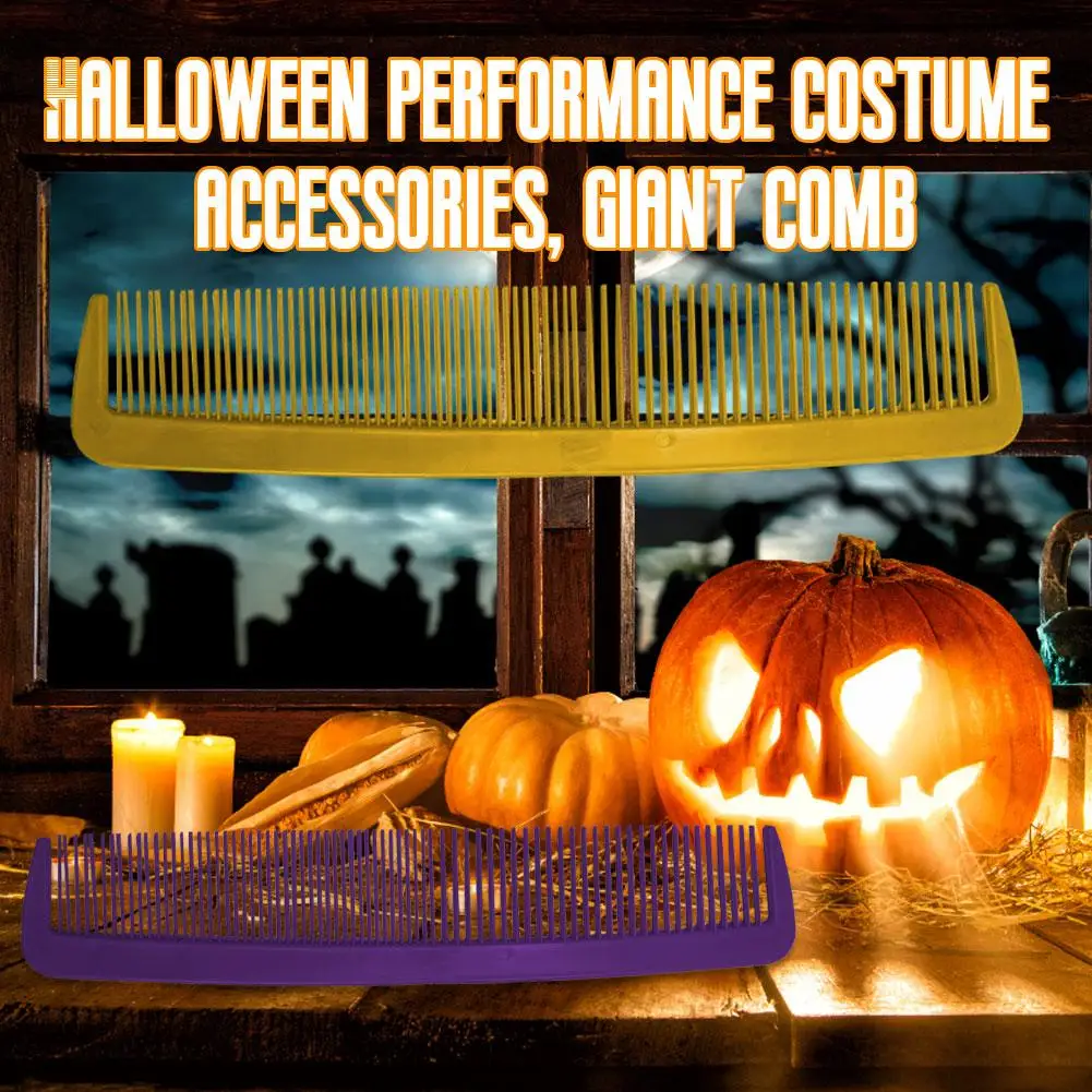 37cm Big Combs Costume Funny Giant Comb Portable Lightweight Handmade Natural Comb For Halloween Party Carnival Party