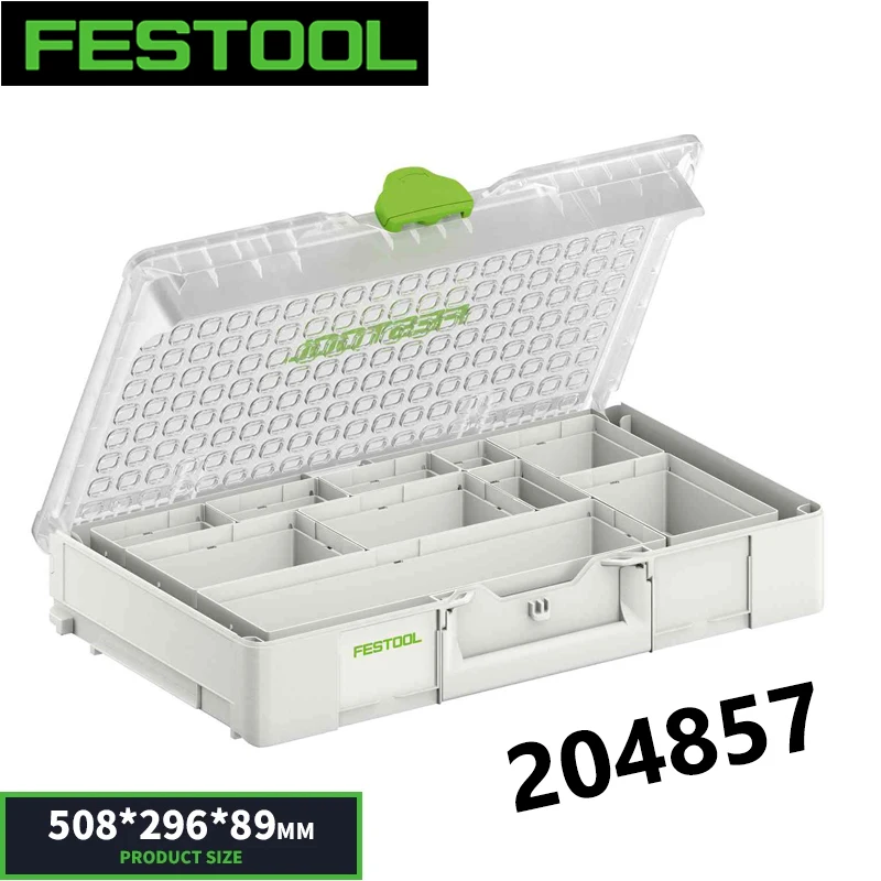 FESTOOL Systainer³ Organizer Tool Box Power Tool Accessory Storage Tool 204855 204856 204857