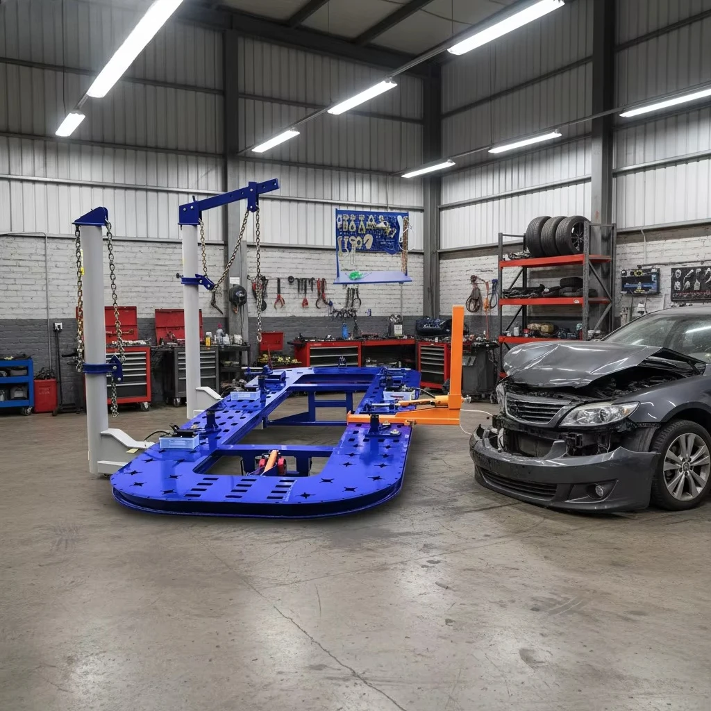 Chassis Repair Set Steel & Aluminium Car Bench Frame Machine Pulling Straightener