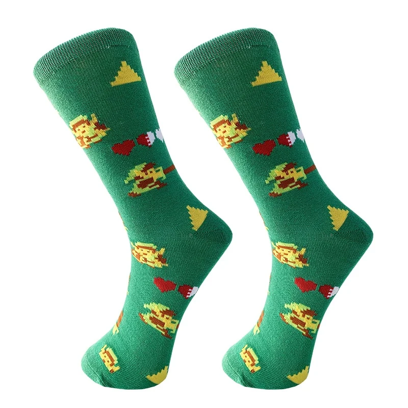 Zelda Tears of The Kingdom Anime Socks Cosplay Men Cartoon Hip Hop Print adulto cotone lungo calzino Casual abbigliamento calzino regalo di natale