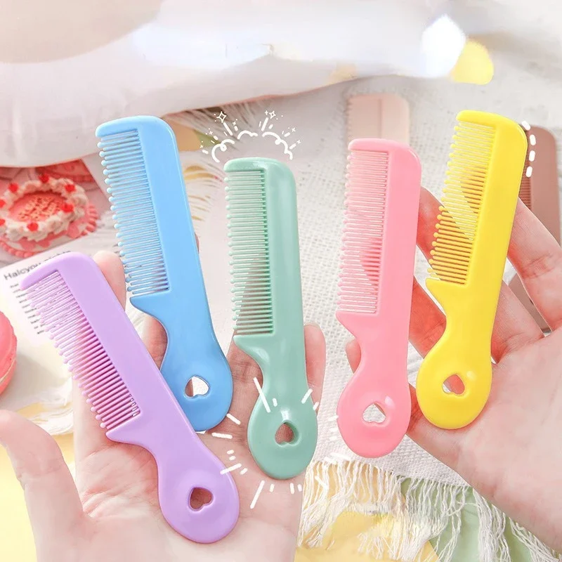 1pcs Baby Round Soft Head Comb Hair Care for Children Infant Travel Princess Comb Cosplay Massage The Scalp Carry It Anytime