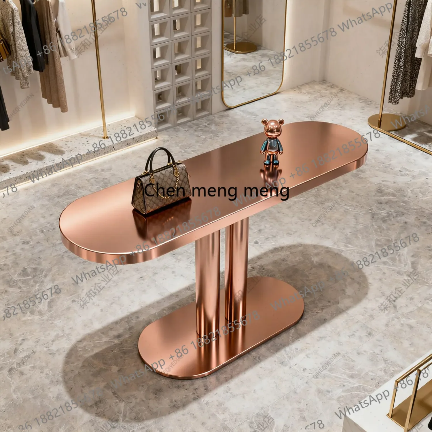 grandi-sconti-tavolo-espositivo-in-acciaio-inossidabile-per-negozio-di-abbigliamento-tavolo-a-isola-di-lusso-leggero-tavolo-per-esposizione-articoli