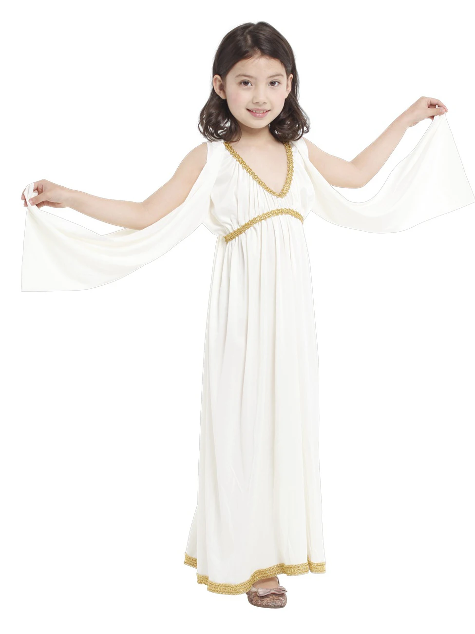 Children's Ancient Greek Goddess Costume Princess Costume Role Play Girl Roman Greek Egyptian Robe Dress Party Dance Costume