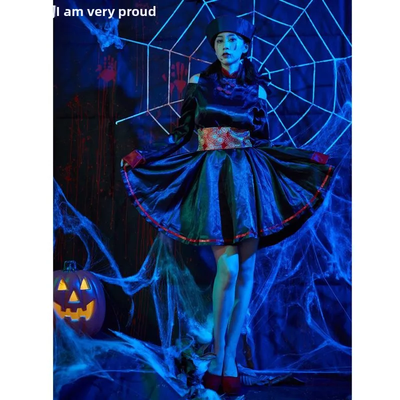 

Зомби Хэллоуин Косплей Доктор Женский Костюм с Наклейками Гулли Экипировка для Сценического Выступления Пар