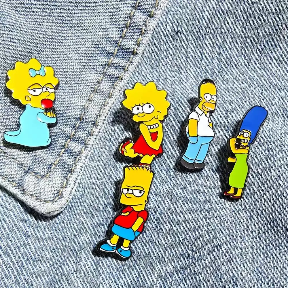 5/10 PCS   Enamel Pins Set - Brooch Cute Cartoon Badges Jewelry Gift for Friends image 6