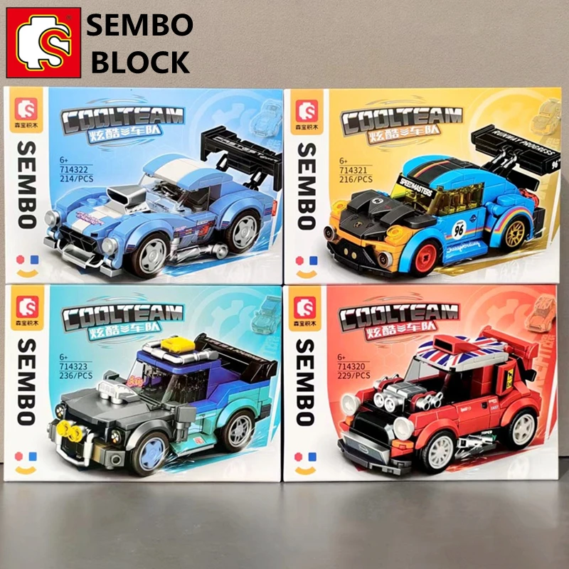 Sembo Sportwagen Bausteine Rennen DIY montiert Modell Junge Lernspiel zeug Kinder Geburtstag Geschenk Sammlung Hand