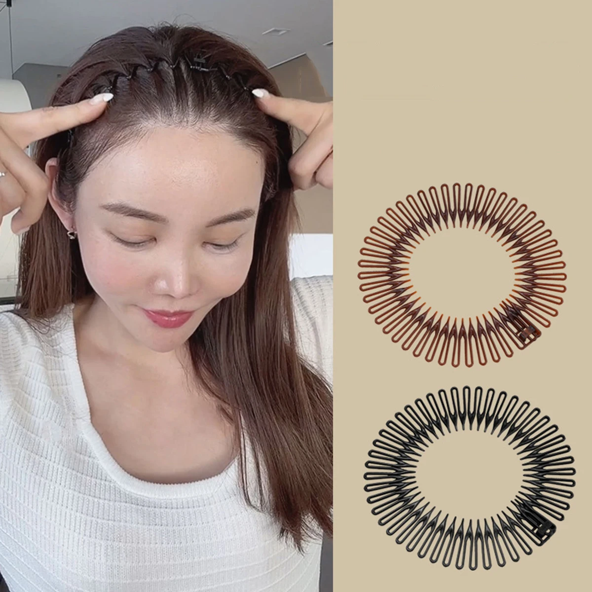 Good Quality 32cm Plastic Circular Wig Combs For Wig Caps Wig Clips For Hair Extensions Strong Black Lace Hair Comb