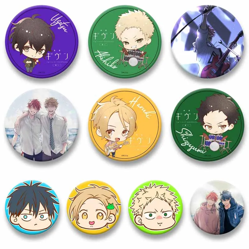 Cute Cartoon Figure Akihiko Kaji Haruki Ritsuka Uenoyama Mafuyu Sato Badge Anime Given Button Pins Bag Clothes Hat Decor Brooch