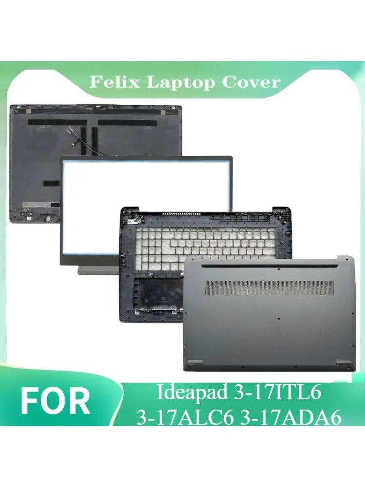 Pour Ideapad 3-17ITL6 3-17ALC6 3-17ADA6 LCD cadre de couverture arrière lunette repose-paume coque inférieure ordinateur portable boîtier supérieur inférieur