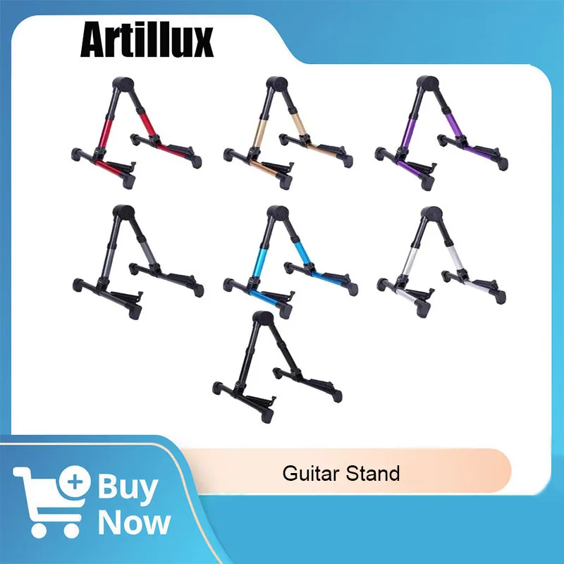 

1Pc Foldable Guitar Stand Various Colors Available For Acoustic Electric Guitar Ukulele Banjo Violin Parts & Accessories