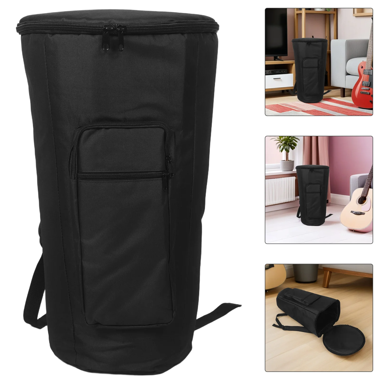 

12 Inch Djembe Drum Bag Waterproof Padded Backpack African Tambourine Protection Case Carrying Bag Drum Case Music Backpack