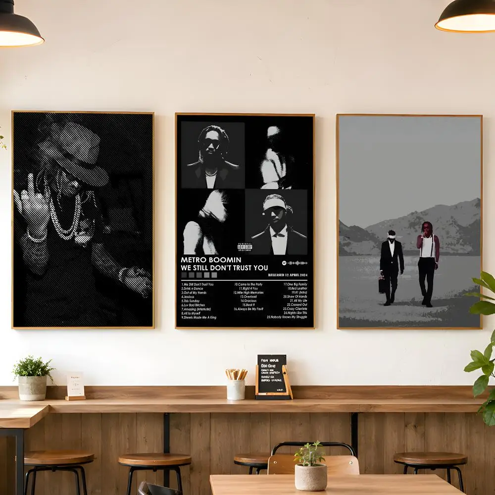 F-Future & Metro Boomin We Poster Matte Wall Peel And Stick Decor Bedroom Living Room Office Dorm Home