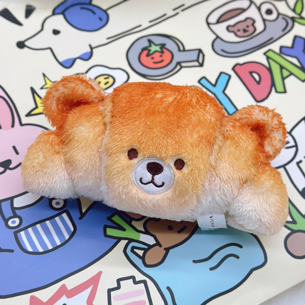 الإبداعية الخبز الدب أفخم رمي وسادة لطيف الحيوانات المحشوة الغذاء نخب الدب بلوشيز دمية Kawaii لينة الاطفال بابيس لعب للفتيات #4