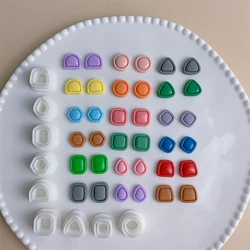 Basic Stud Pack Framed Polymer Clay Cutter Geometric Polymer Clay Tools for Pendant Earring Making DIY Embossing Clay Tools