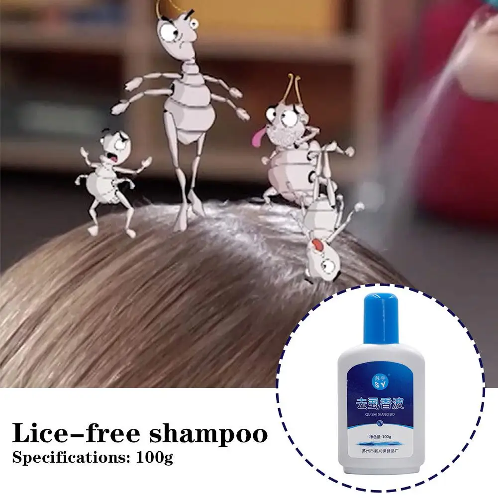 Anti lice shampoo set Nourishing Soft Fluffy Repair  kids Growth Roots Promotes Dense Strengthens 100Ml U7I3