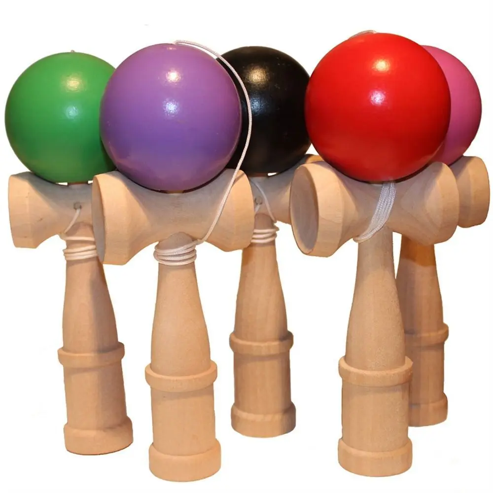 Professional Kendama Toy Hand-eye Traditional Game Wooden Kendama Balls Skillful Wooden Ball Juggling Ball Game Ball Toys