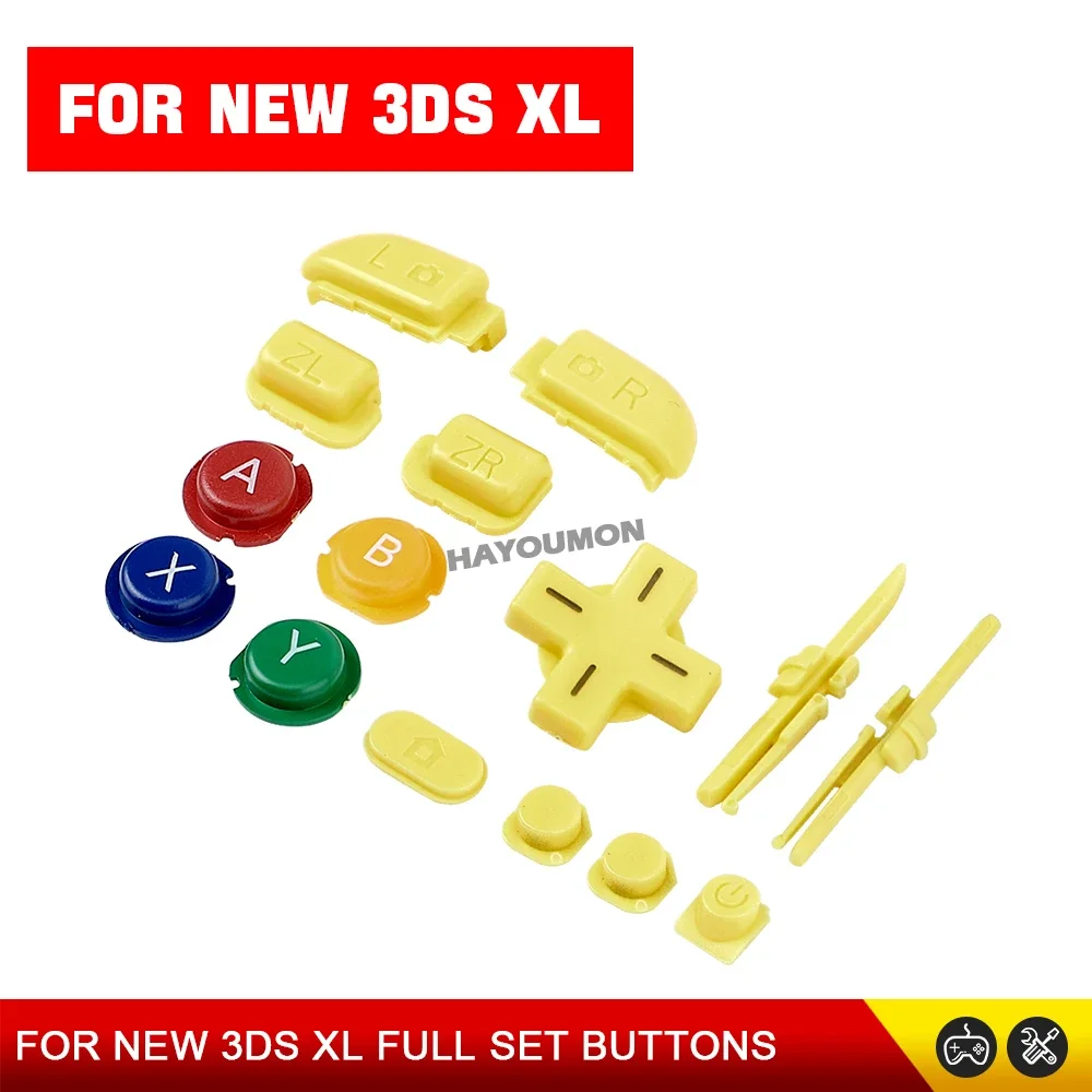 5 Farben ABXY Komplettset für NEW 3DS LL Kreuztasten Richtungspfeiltasten D-Pad Ein/Aus-Tasten für NEW 3DS XL Spielkonsole – Detail 9