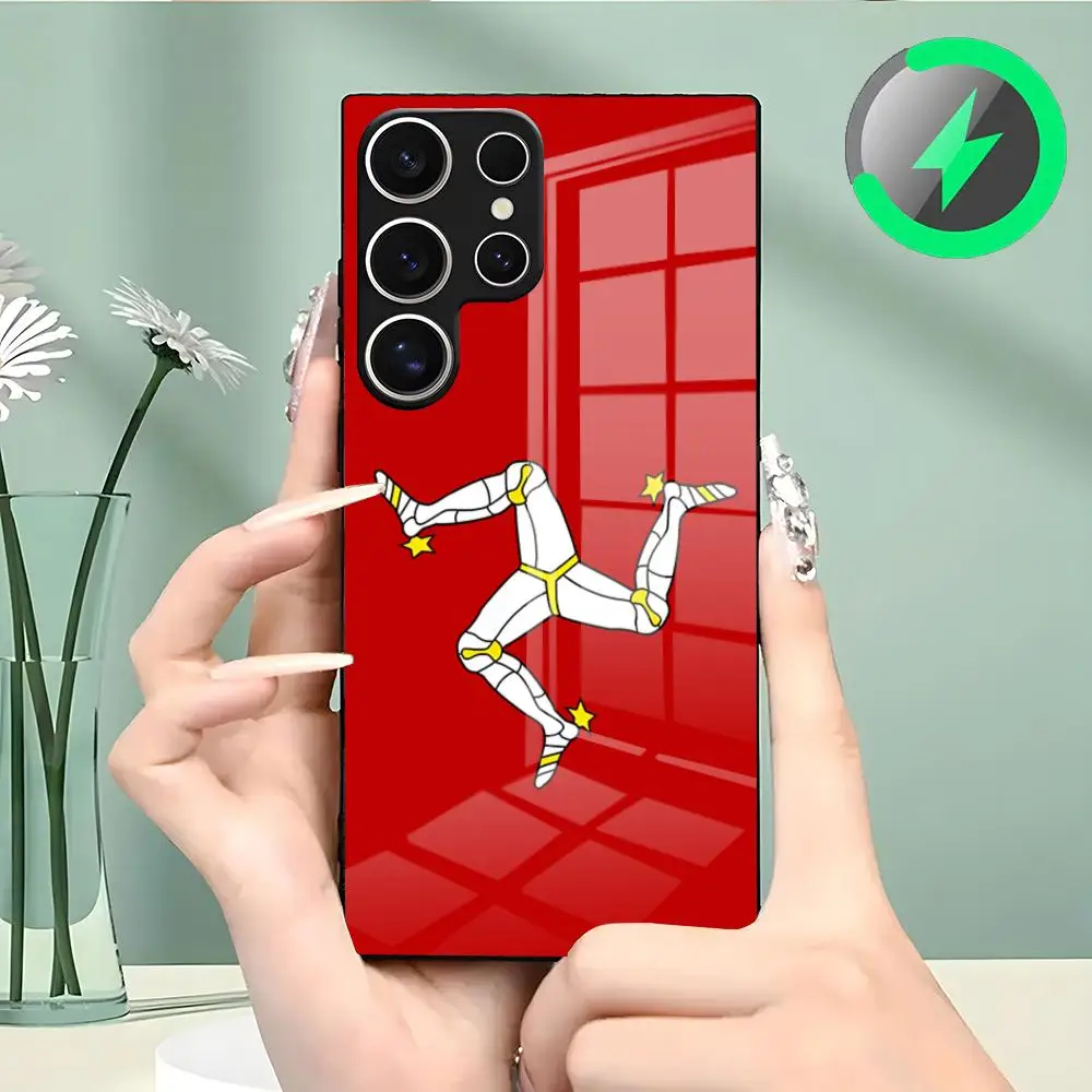 I-Isle Of Man TT Phone Case For Samsung S26 S25 S24 S23 S22 S21 S20 Edge Ultra Plus FE For Magsafe Glass Case