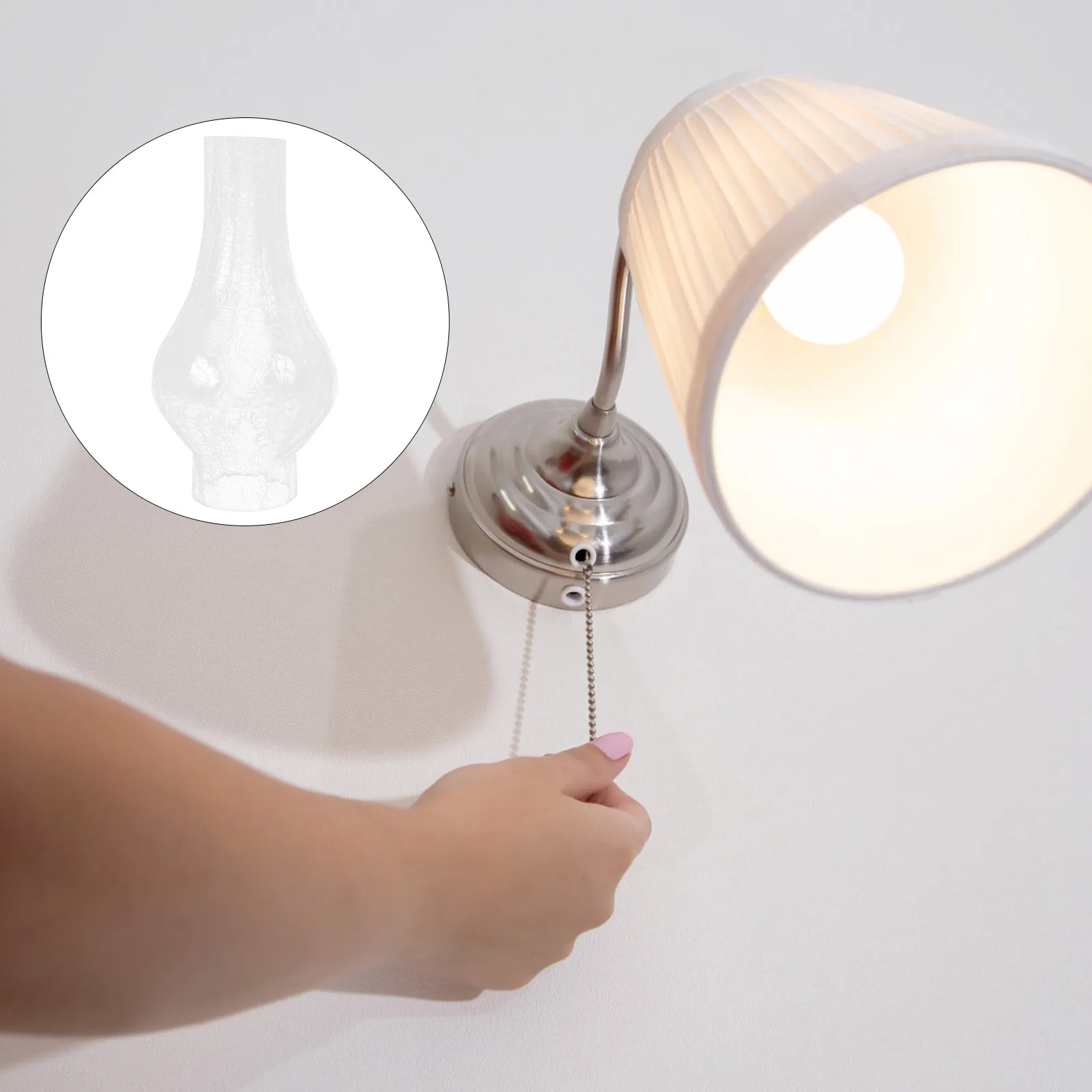 

1Pcs Unique Glass Craft Lamp Shade Premium Material Wall Lamp Cover for Home Decor Warm Natural Diffuse Lighting Solution