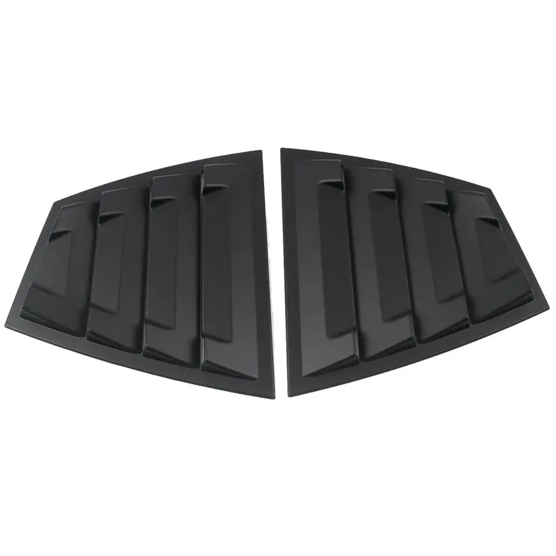 Matte Black Rear Side Vent Quarter Window Louver Shutter Cover Trim Replacement Accessories For Subaru WRX /WRX STI 2015-2021-X6