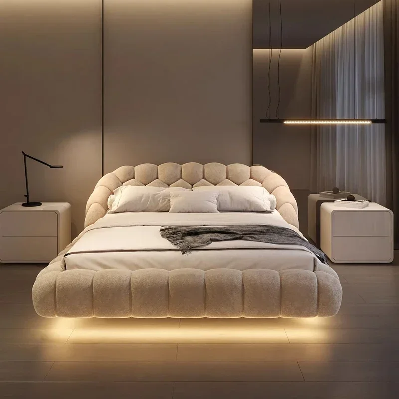 180x200cm 200x220cm Confortable Floating Bed Aesthetics Princess Wedding High End Quality Bedroom Beds And Bed Frames Furniture