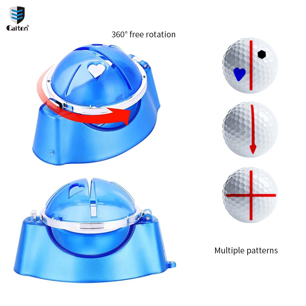 Caiton 1 pieces golf ball line marker liner drawing marking alignment tool,Golf Scriber Marker With Mark Pens(3colors available)