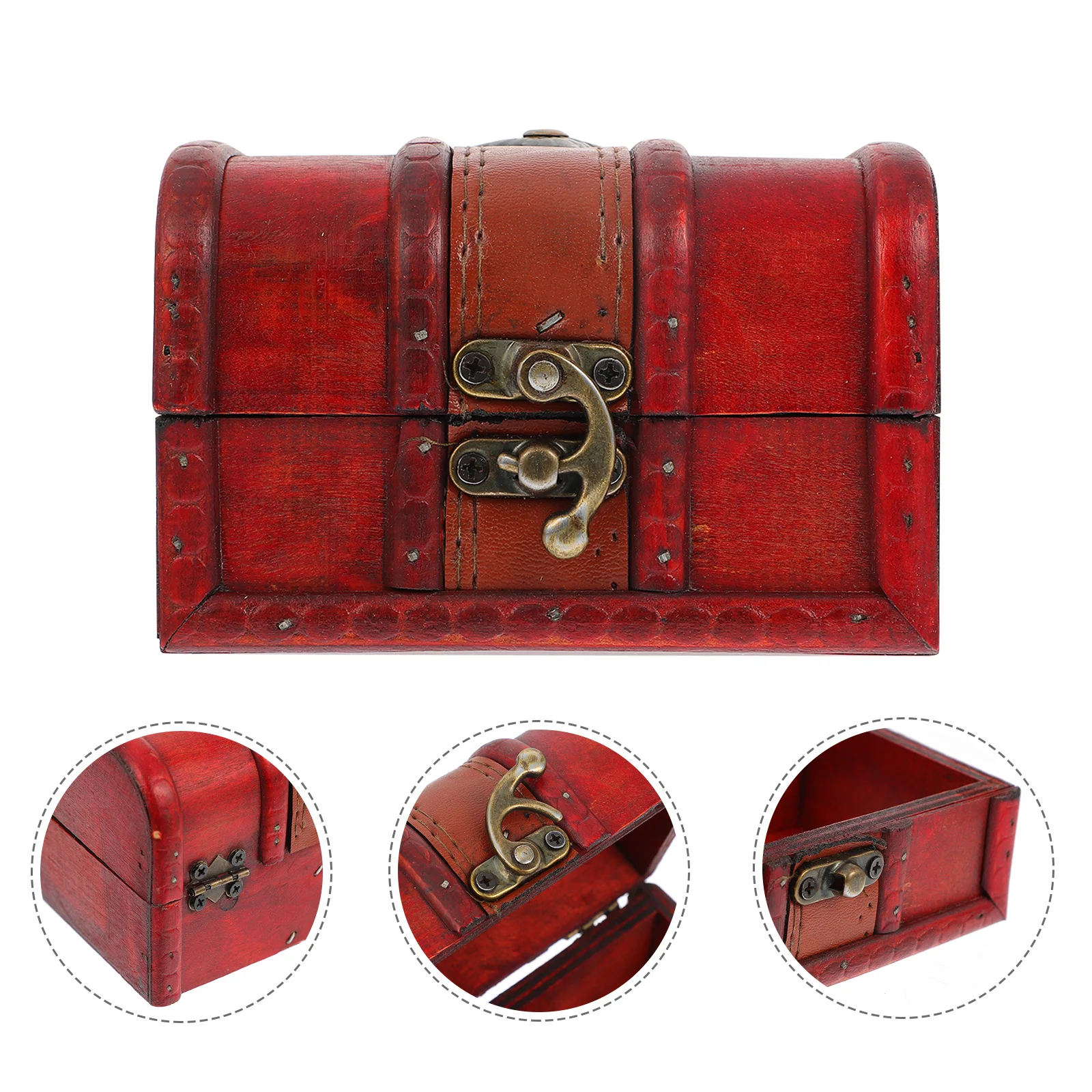 

1 шт., ретро шкатулка для драгоценностей, деревянный органайзер для хранения, чехол для ожерелья, браслета, сережек, держатель, винтажный контейнер для хранения ювелирных изделий