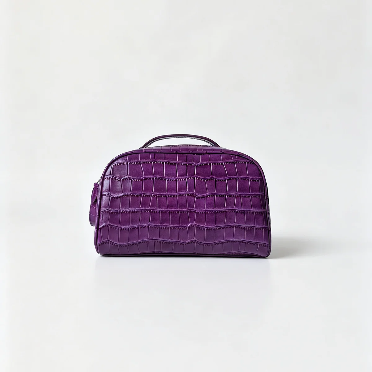 Echtleder-Kosmetiktasche mit Krokodil-Textur, Reise-Kosmetikbeutel, große Kapazität, Unisex-Organizer, mehrere Farben zur Auswahl. – Detail 18