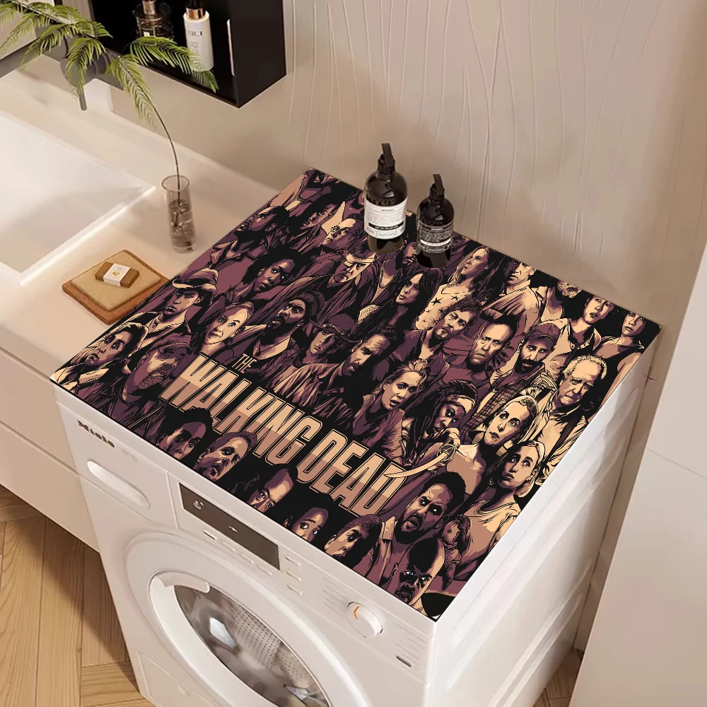 The Walking Dead Coffee Cup Ironing Mat Modern Art Texture Drying Mat Kitchen Counter Coffee Bar Drain Mat