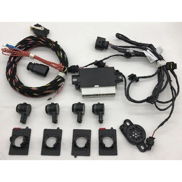 FOR VW* MQB Golf 7 New Octavia - Park Pilot Rear 4 Sensor With OPS Stents Module Wiring Harness Rear 4 Reversing radar