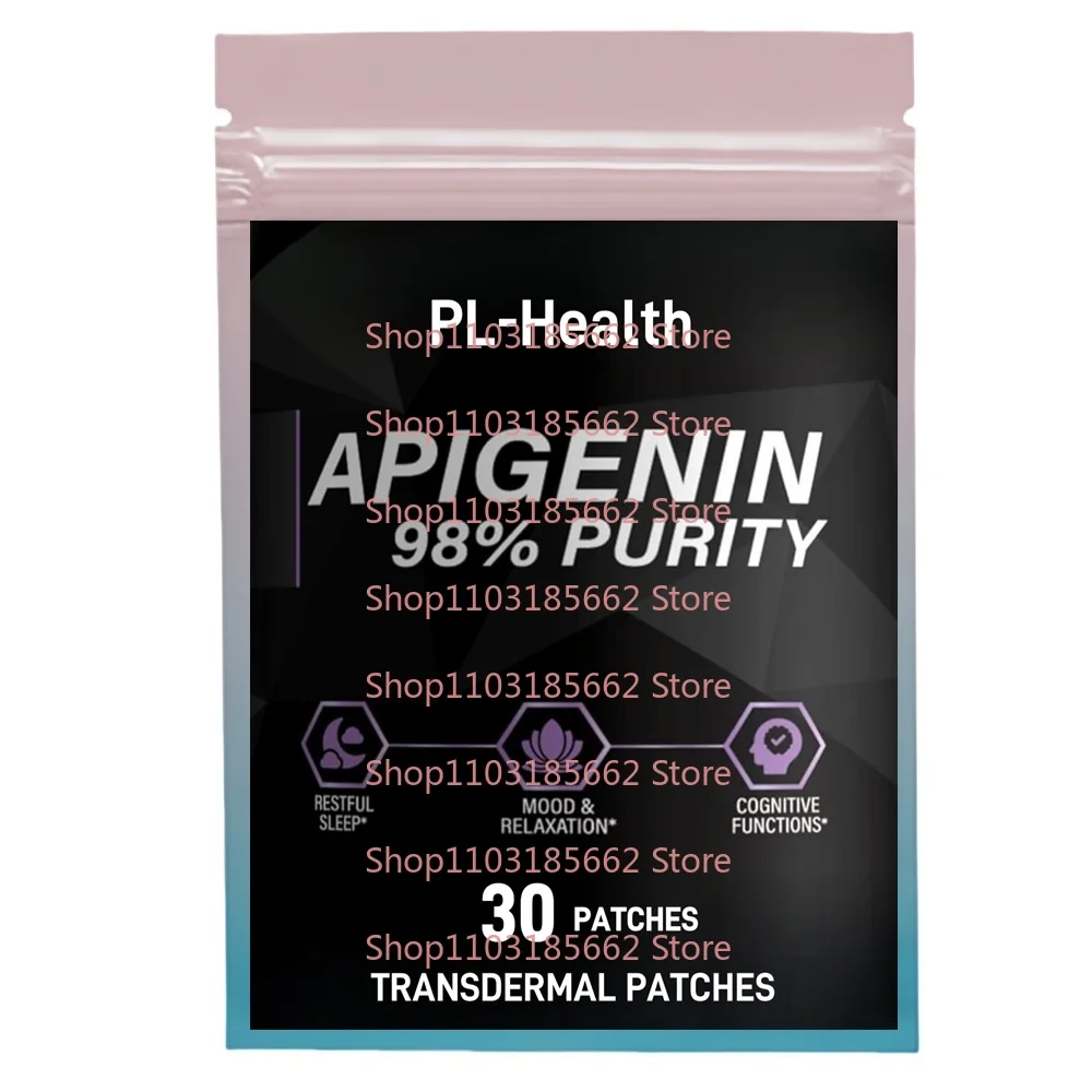 

30 Patches Apigenin Transdermal Patches from Chamomile for Sleep, Mood, Cognition, Prostate health