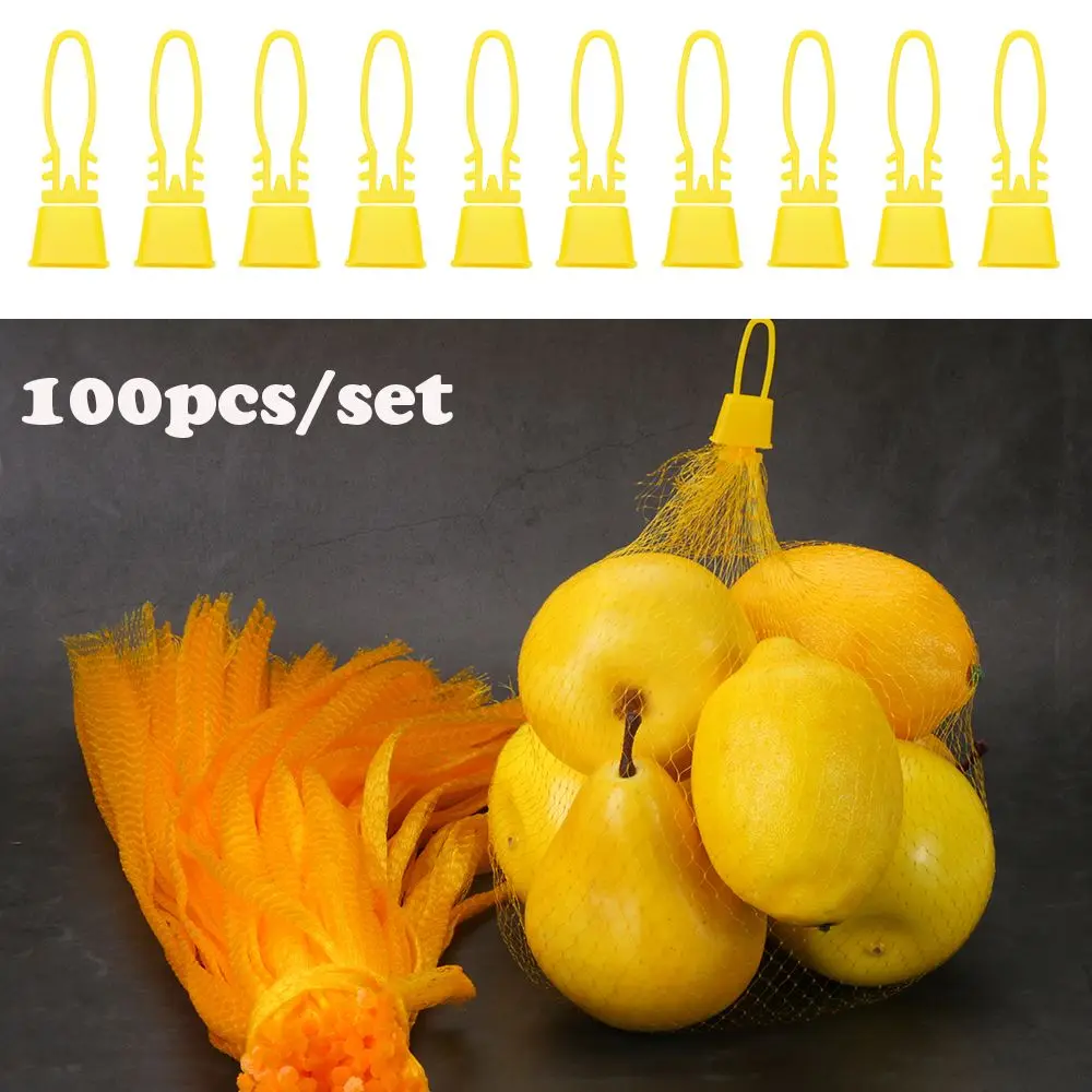 100pcs Egg Hatching Bags Strong Stretchable Plastic Mesh Bag Reusable for Vegetables Fruits Toys 15 inch