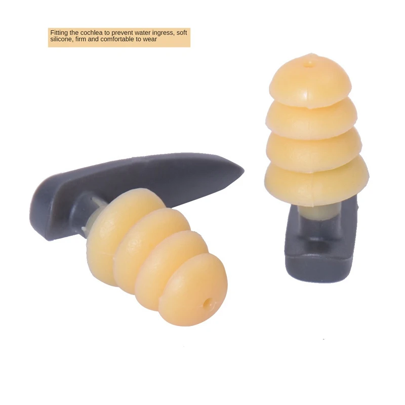 

Удобные аксессуары для душа для водных видов спорта не наносят вреда коже, затычки для ушей для плавания, мягкие затычки для ушей из полипропилена в коробке