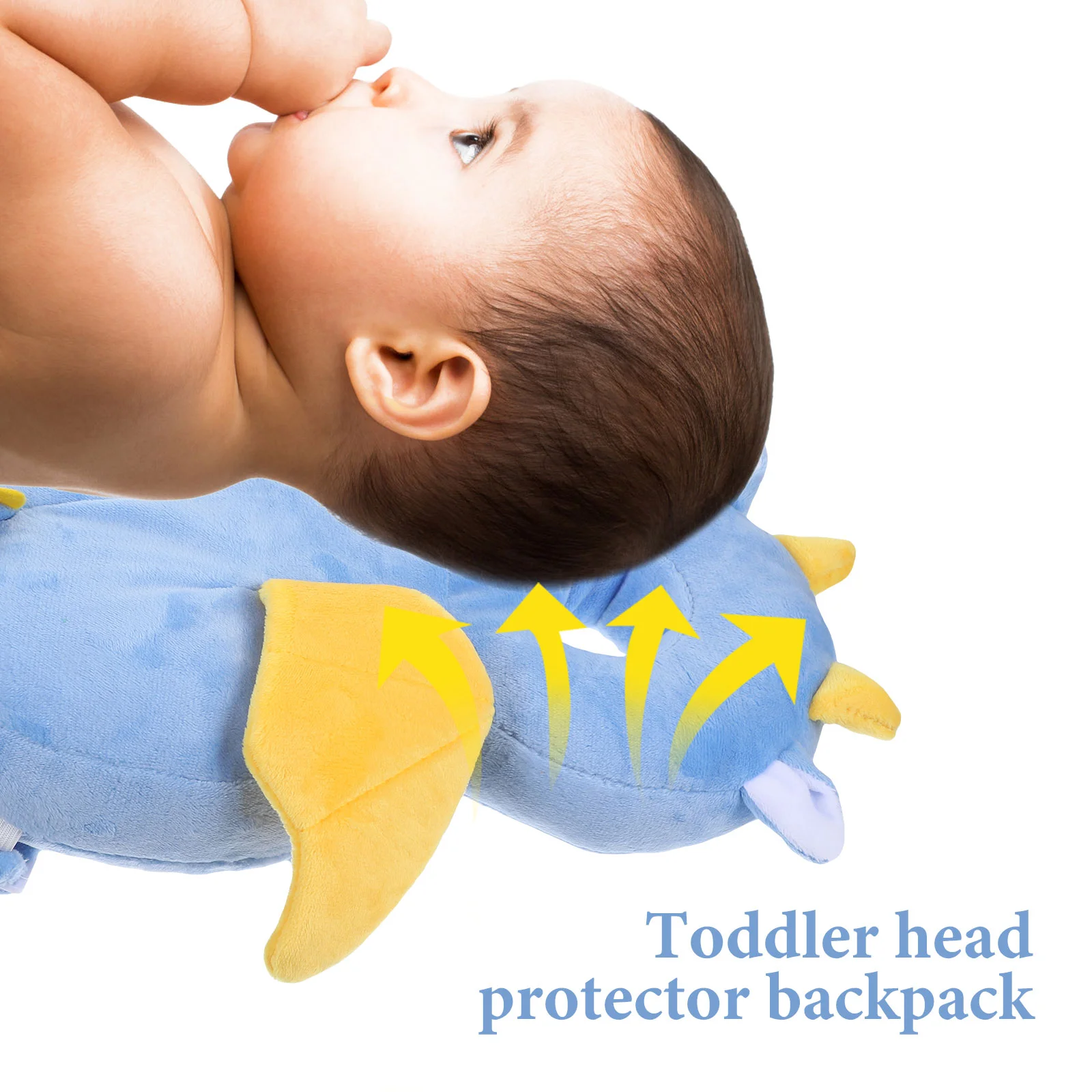 Toddler Anti-fall Pillow Cute Head Protector Backpack for Infant Adjustable Protection Cartoon Baby