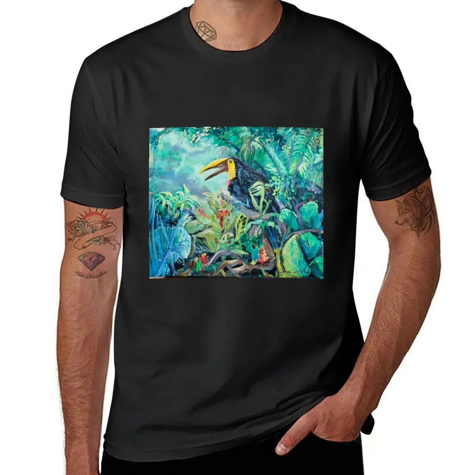 Chestnut Mandible Toucan in Ecuador T-Shirt aesthetic clothes sublime plus size tops t shirt men