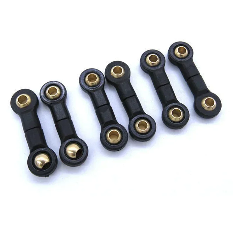 6Pcs Connector Links Rod for Wpl B16 B36 Rc Car Rear Axle Seesaw Ball Head Rod Upgrade