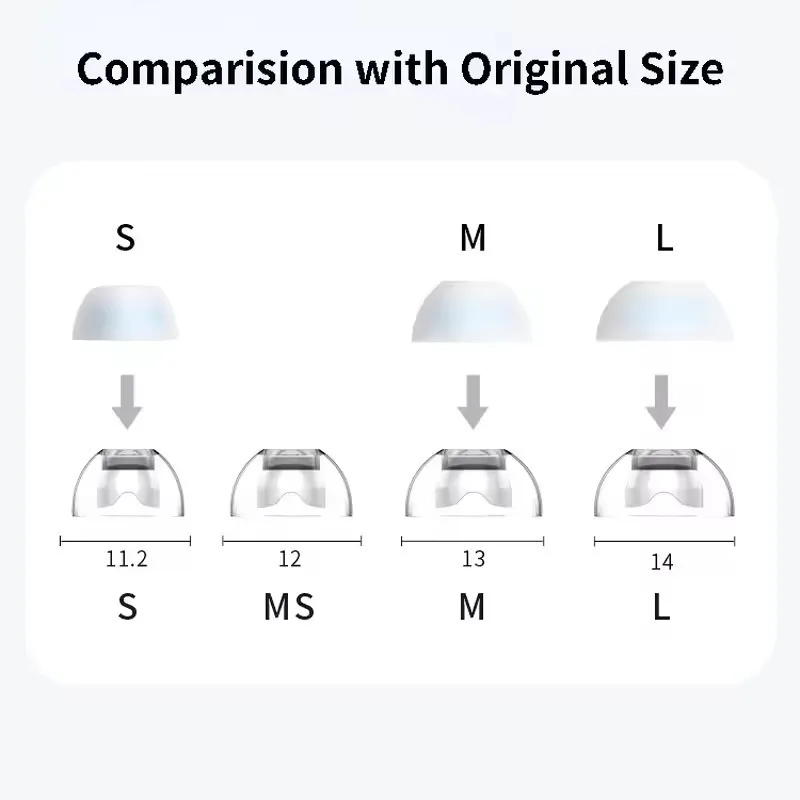 Almohadillas de látex para OPPO Enco X2, auriculares inalámbricos con Bluetooth, tapones para los oídos antideslizantes con cancelación de ruido para auriculares Enco Air2 Pro/Free2i