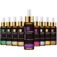 Aceites esenciales puros de eucalipto y lavanda, 10ML, rosa, limón, jazmín, vainilla, menta, sándalo, bergamota, difusor de árbol de té, aceite aromático