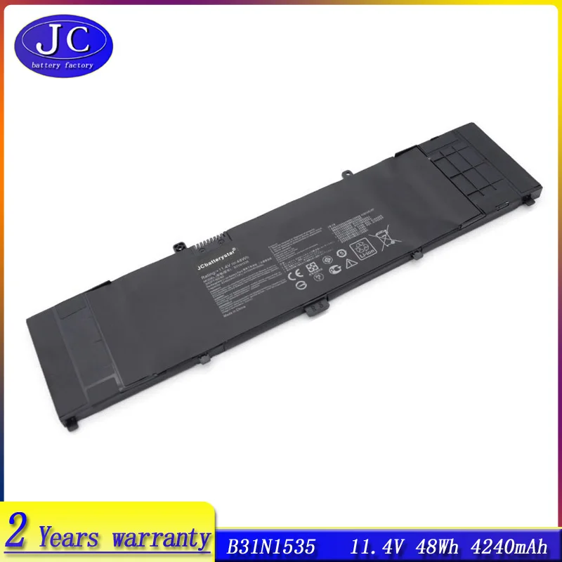 JCLJF B31N1535 new Laptop Battery For ASUS ZenBook UX310 UX310UA UX310UQ UX410 UX410U UX410UA UX410UQ U4000U U400UQ RX310U 48WH