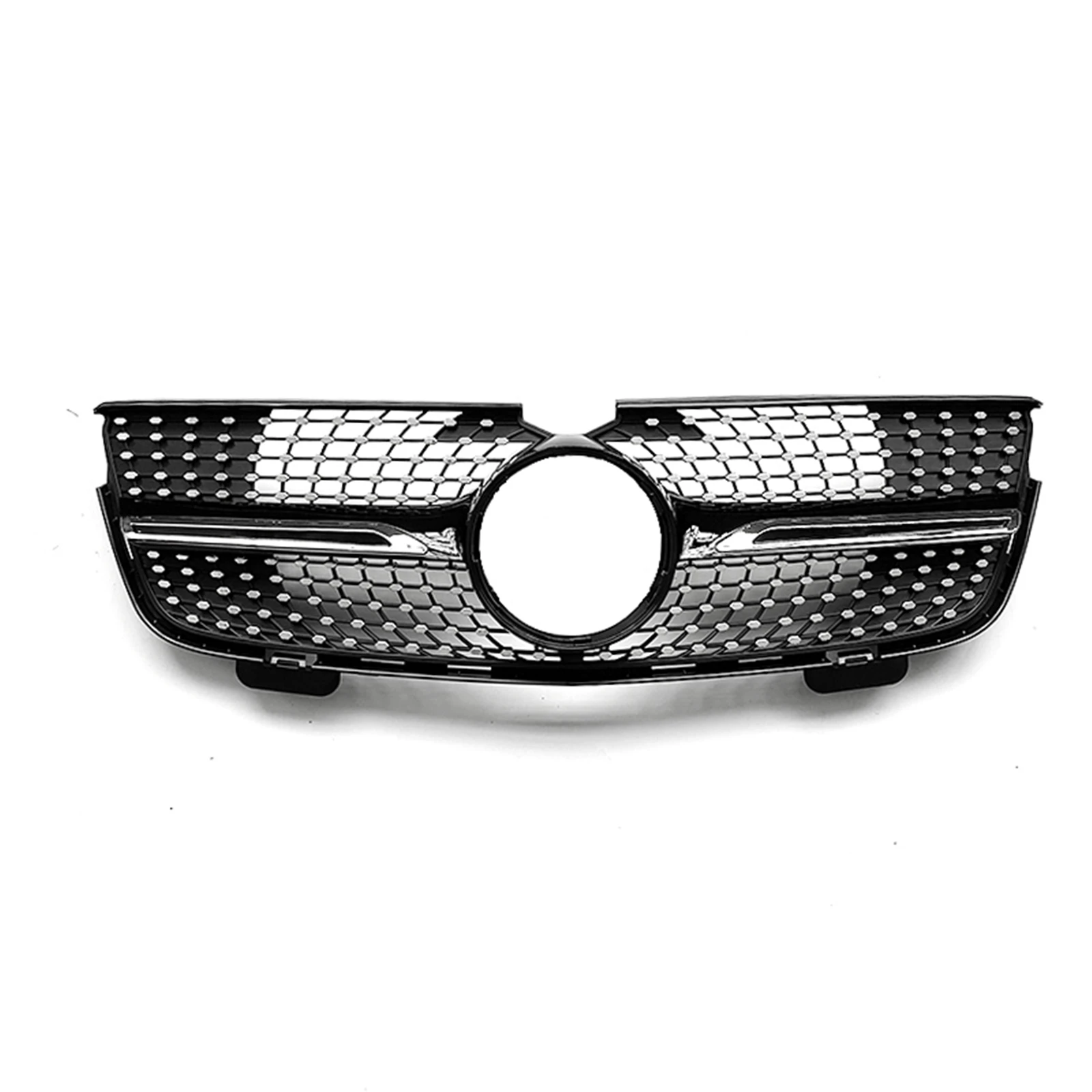 Front Grille For Mercedes-Benz X164 GL-Class GL320 GL450 2007 2008 2009 Silver/Black Upper Bumper Hood Mesh Racing Grill Grid