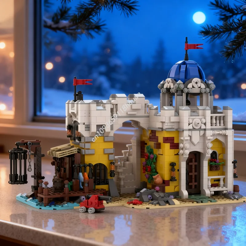 

1988 шт. MOC императорская бригада пиратская модель строительные блоки архитектура сборка DIY рождественские подарки образовательная игрушка детский день рождения