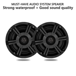 240W 6.5 Inch Waterproof Marine Speakers 2 Way Boat Outdoor Audio Music Speakers For Yacht Bathroom SPA ATV Golf Cart Motorcycle