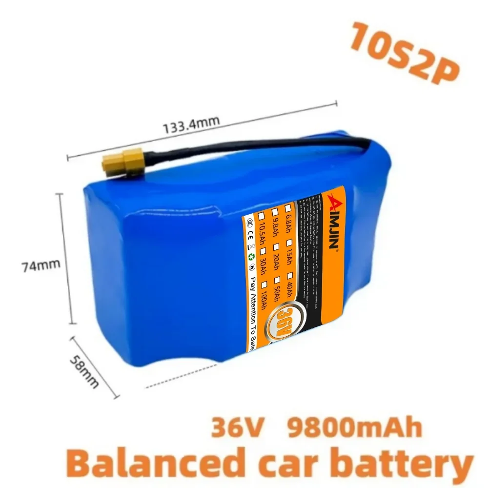 New 36V 9800mAh Lithium Ion Battery Pack,For Electric Self Balancing Scooter HoverBoard Unicycle 10S2P 36V Battery