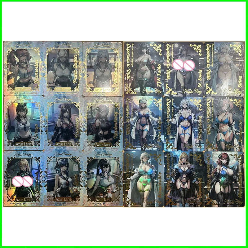 Anime Character DIY Collectible Cards Noto Mamiko Kanzaki Aoi Rin Suma Laser Flash Card Boy Play Toys Christmas Birthday Gifts